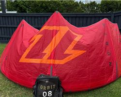 North Orbit 8 metre kiteboarding kite