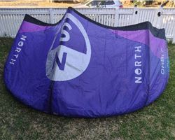 North Orbit 8 metre kiteboarding kite