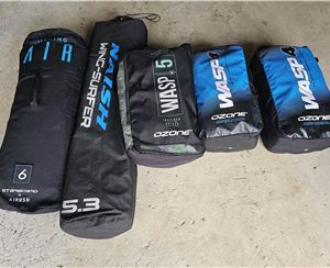 2020 Ozone Wasp V1 & V2, Naish S25, Sb Freewing Air