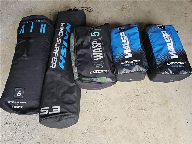 2020 Ozone Wasp V1 & V2, Naish S25, Sb Freewing Air