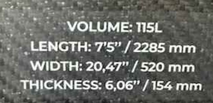 2025 Sabfoil Sabfoil Siluro Downwinder Carbon 115 Ltr - Image 3