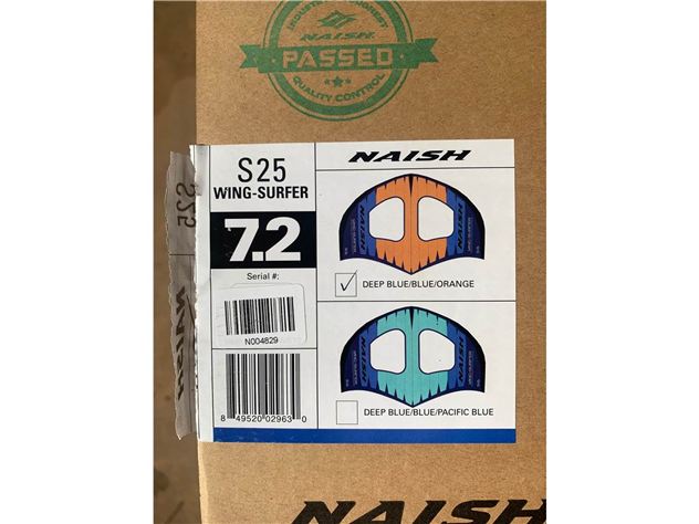 2021 Naish S25 Wing Surfer - 7.2 metre