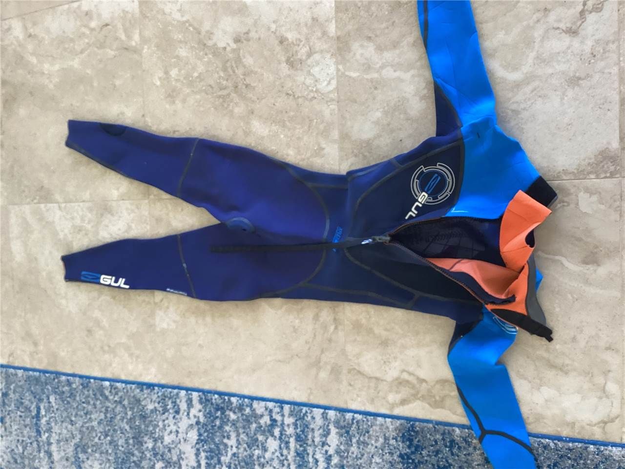 2021 Gul Vortex 3/2 Steamer Medium/Tall Welded Seams 3M Gul Vortex 3/2 Steamer Wetsuit M/T - Image 2