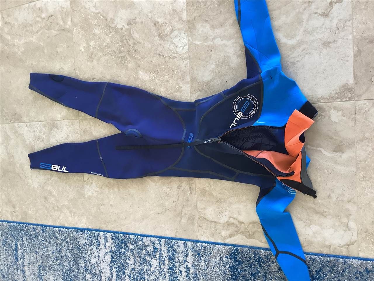 2021 Gul Vortex 3/2 Steamer Medium/Tall Welded Seams 3M Gul Vortex 3/2 Steamer Wetsuit M/T - Image 3