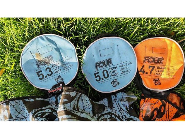 2014 RRD Quiver Of 3X Four Batten (Model) Sails W