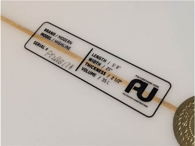 2020 Modern Surfboards Highline - 5' 8"