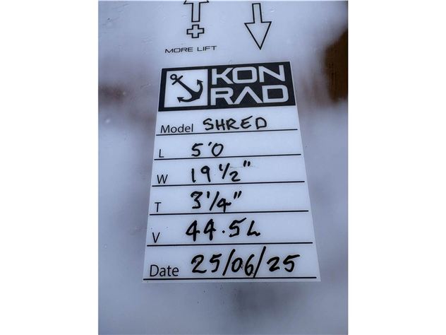 2025 Konrad Shred - 5' 0", 44 Litres