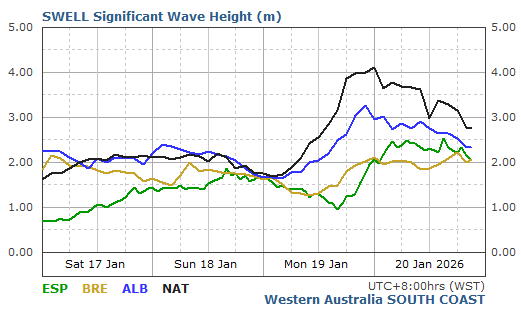 South Coast Live Wave/Swell Report