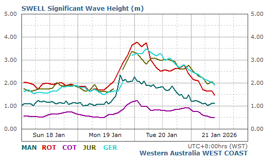 West Coast Live Wave/Swell Report