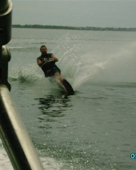 my uncle skiing