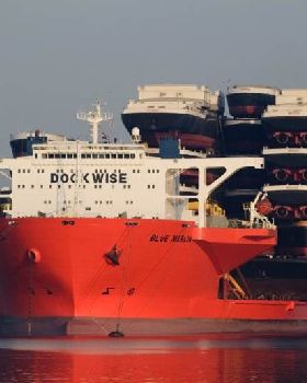 A shipping ship