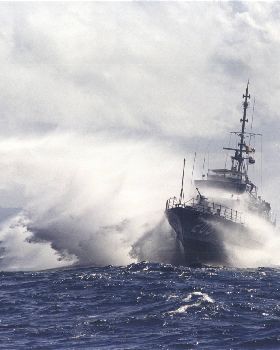 Fremanlte Class Patrol Boat heading out