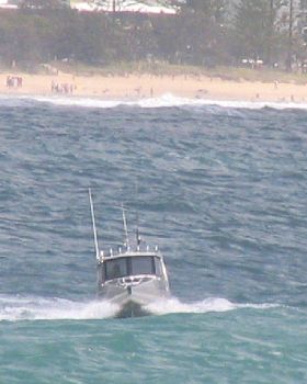 Head on into the swell!