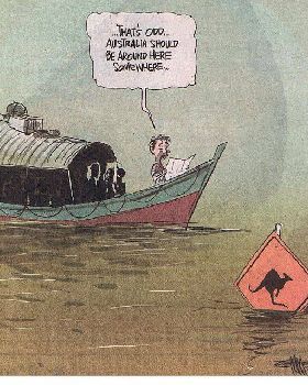 hidding from boat people