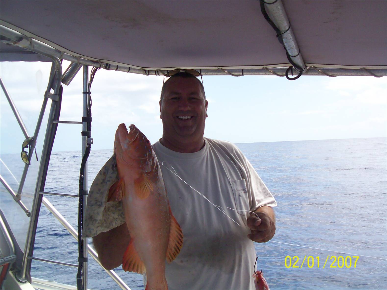 Another day off Bundaberg.Hmm Coral Trout on toast