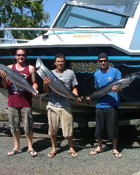 Fishing on board Kaos & Mayhem
