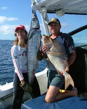 Fishing on board Kaos & Mayhem