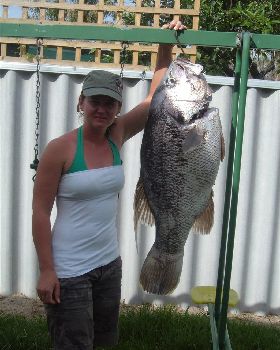 18kg Jewie caught off Bunbury