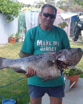 Dom with the catch of the day