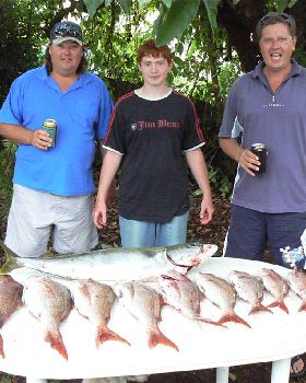 A nice catch from the boys....All on soft plastics.