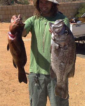 Yeh baby shot my first Dhu fish.