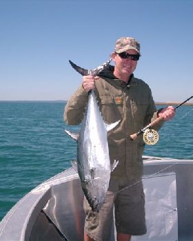greenleaders first longtail tuna on fly