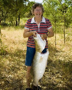 BARRA CAUGHT IN GULF OF CARPENTERRA
