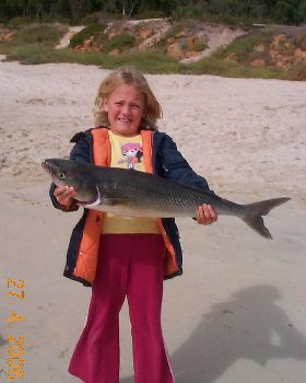Grace and a big salmon