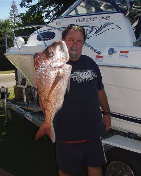 first fish in new boat