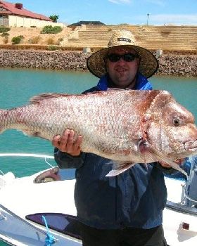 19.5kg snapper caught off Wallaroo SA