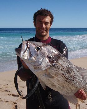 Dhuie shot 60m off the beach.