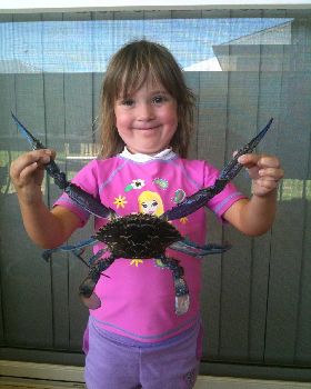 taking the little one crabbing