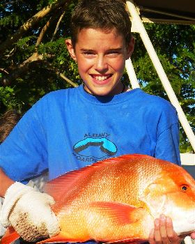 Braden With His Catch