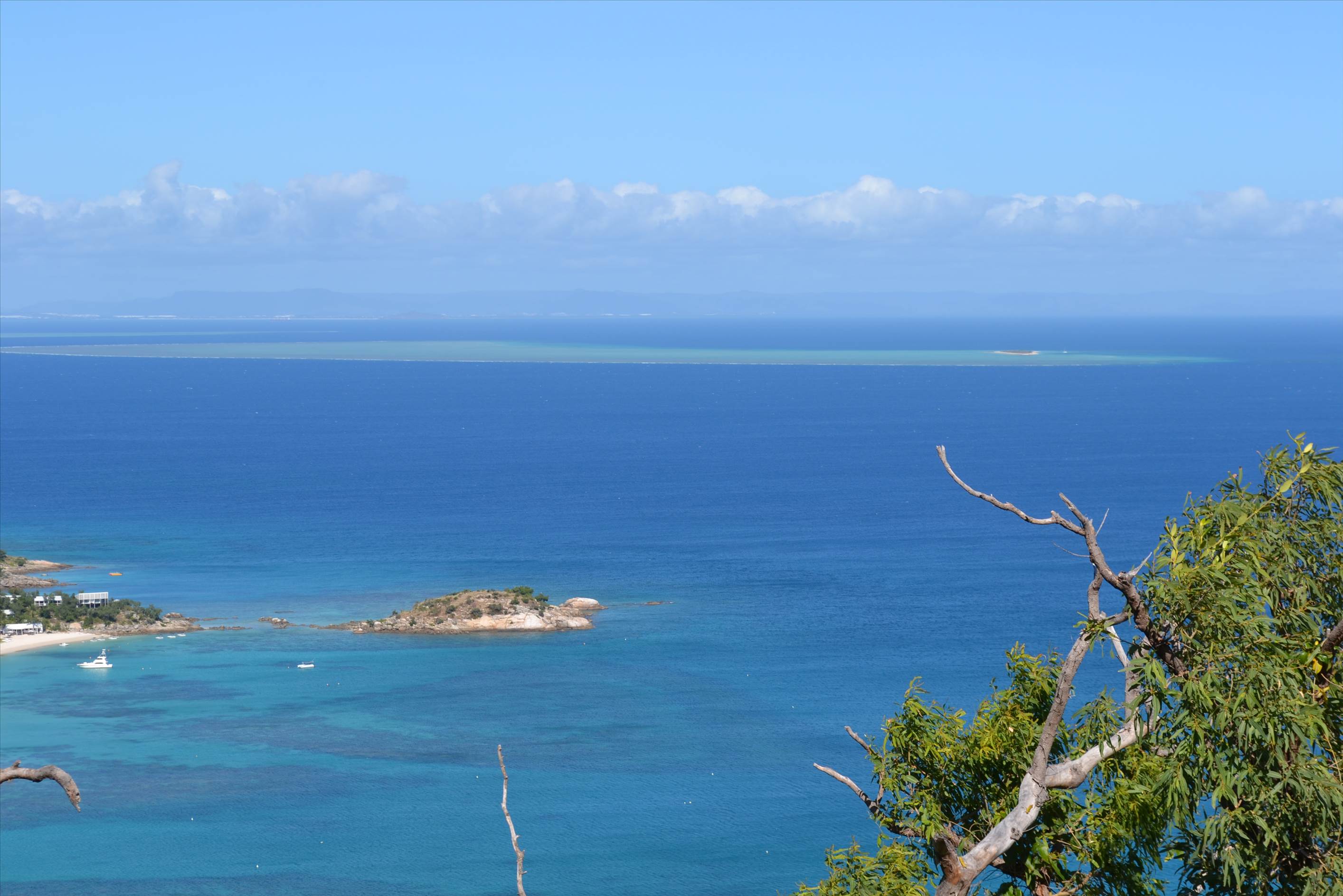 Eagle Island (in far distance - pic taken from Lizard Island)