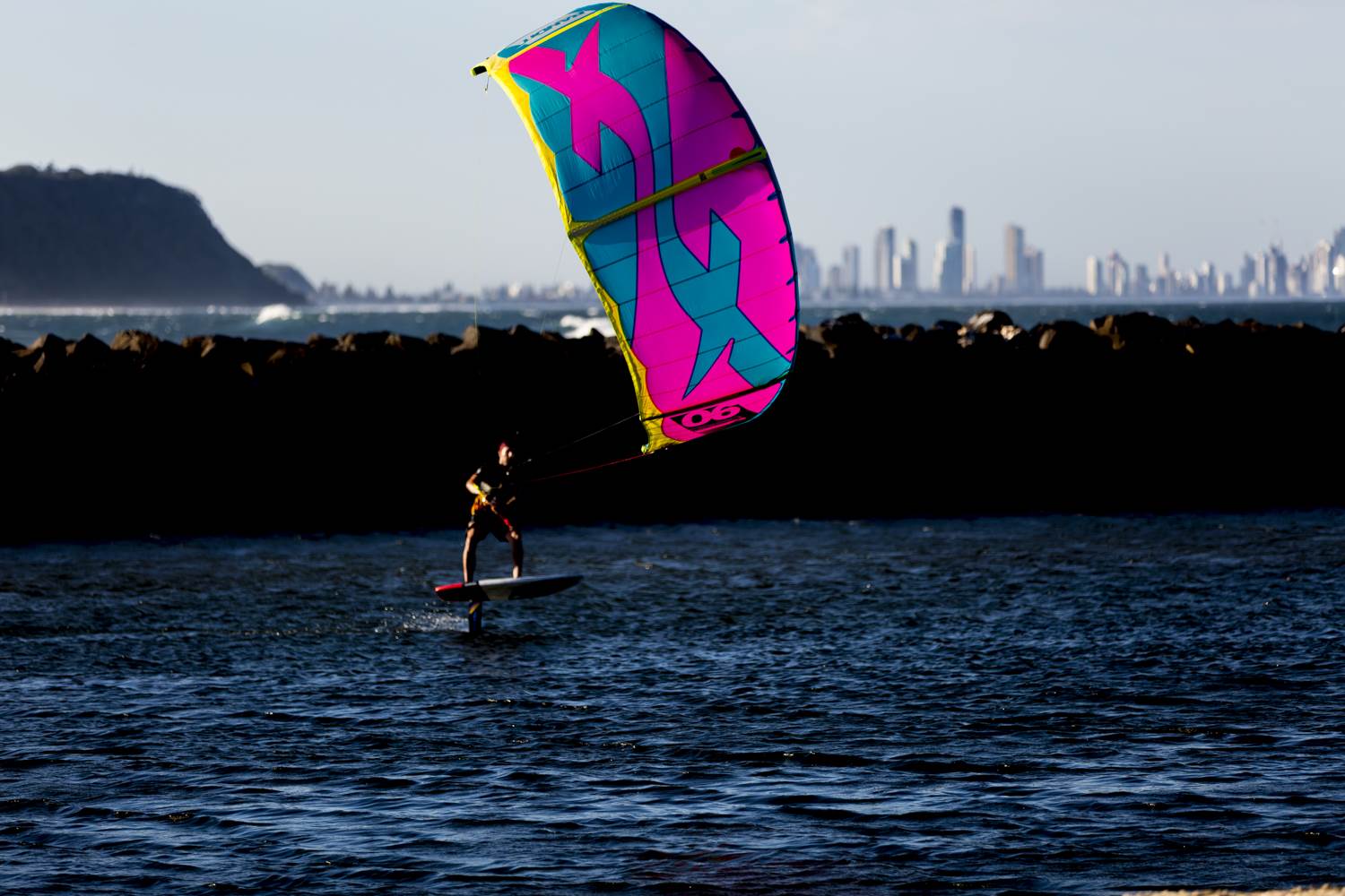 Here is a good Kite Foil lesson From Thierry in 13kts with an F-ONE Bandit 2018 6m at Currumbin QLD