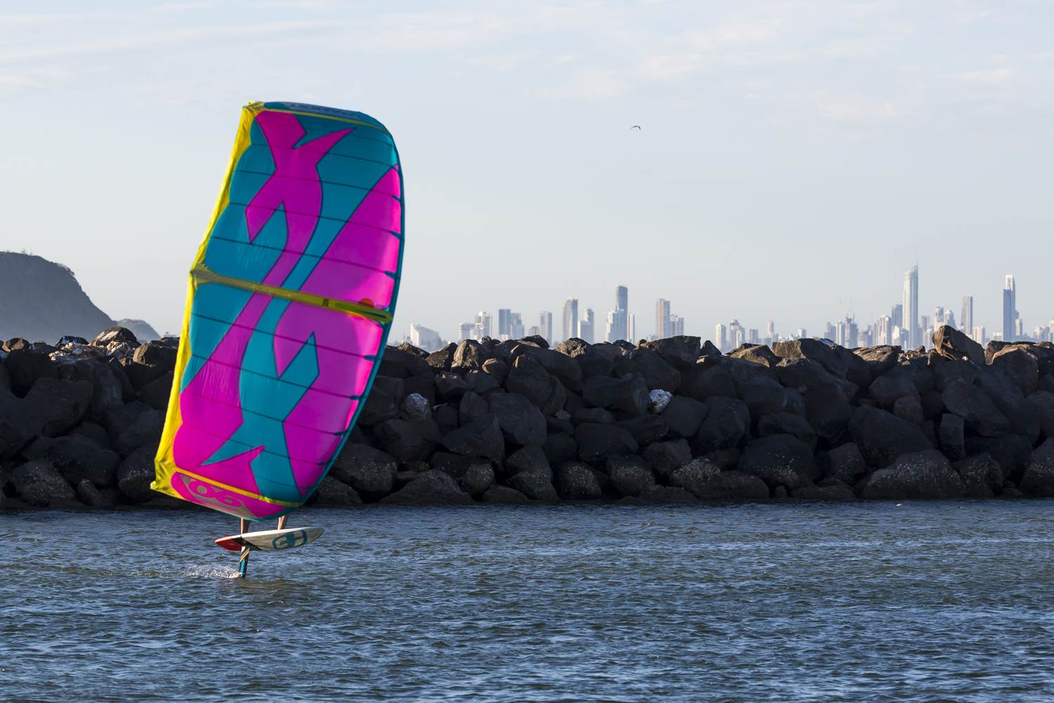 Here is a good Kite Foil lesson From Thierry in 13kts with an F-ONE Bandit 2018 6m at Currumbin QLD