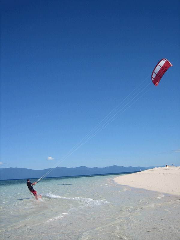 One of our kite locations ex Port Douglas