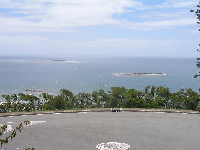 main kiting beach noumea... view from point... kite across to island