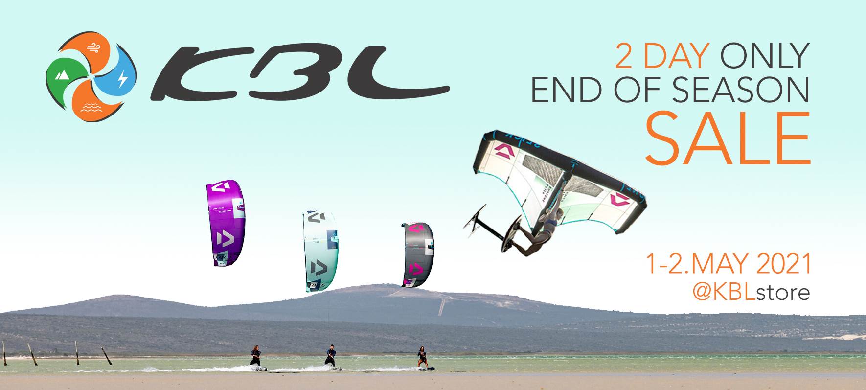 end of the season SALE - kiteboarding / kitesurfing / stand up paddle / wing foil / accessories. KBL