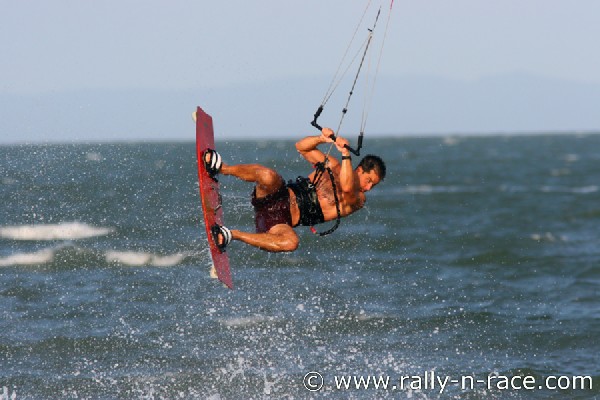 an action pic taken just on sunset at Brighton Beach, Brisbane