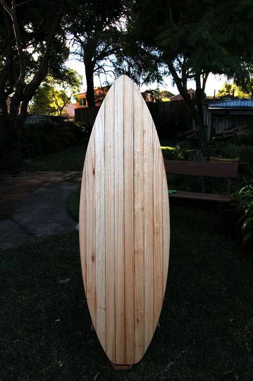 Paulonia surfboard prior to fittings