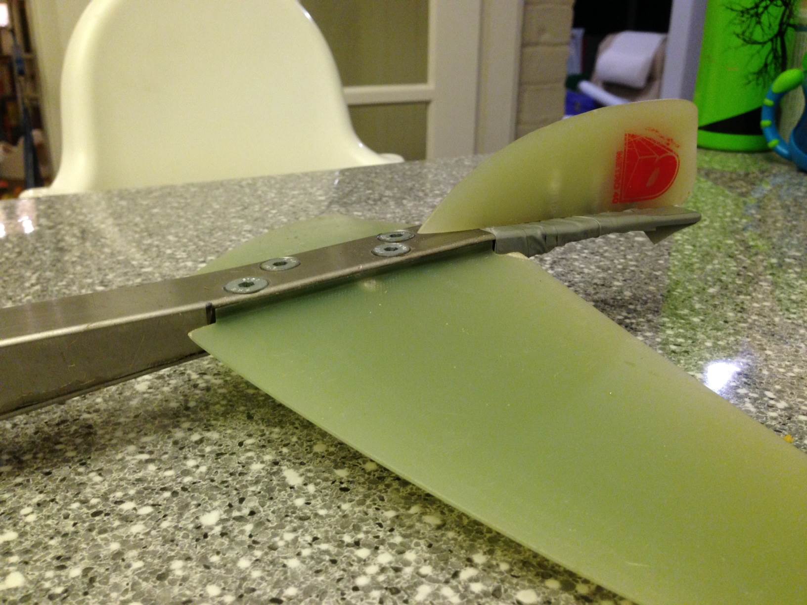 20 - Few bolts and some duct tape to finish the tail