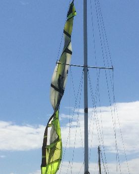 First trees then powerlines now yacht rigging