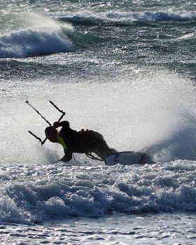 local kiter, ripping