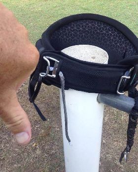 shit crap slingshot harness demo fail