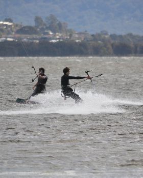 Kitesurfing