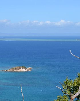 Eagle Island (in far distance - pic taken from Lizard Island)