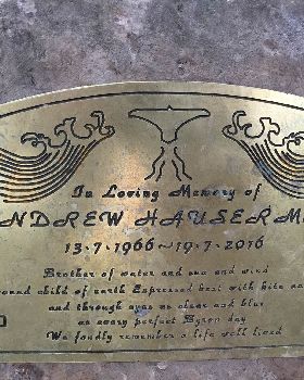 Hausey memorial plaque