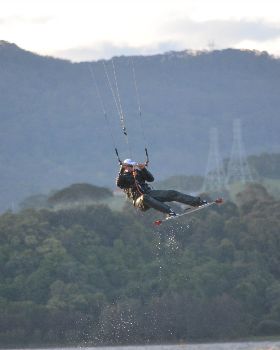 Kitesurfing