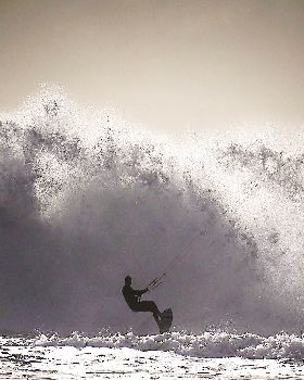 Scarborough kite surfer